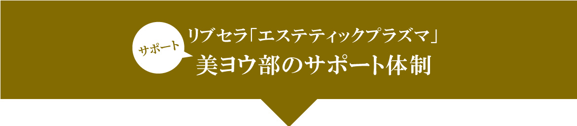 リブセラ美容機器のサポート体制