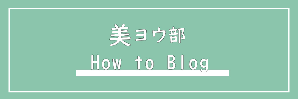 美ヨウ部のコンセプトページ、Howtoblogの紹介