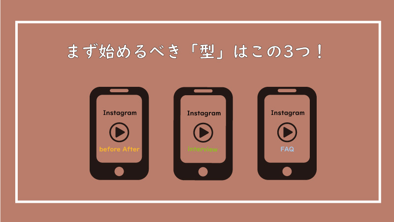 美ヨウ部、エステサロン集客編、インスタリール【結論】リールは基本の「３つの型」から始めよう！